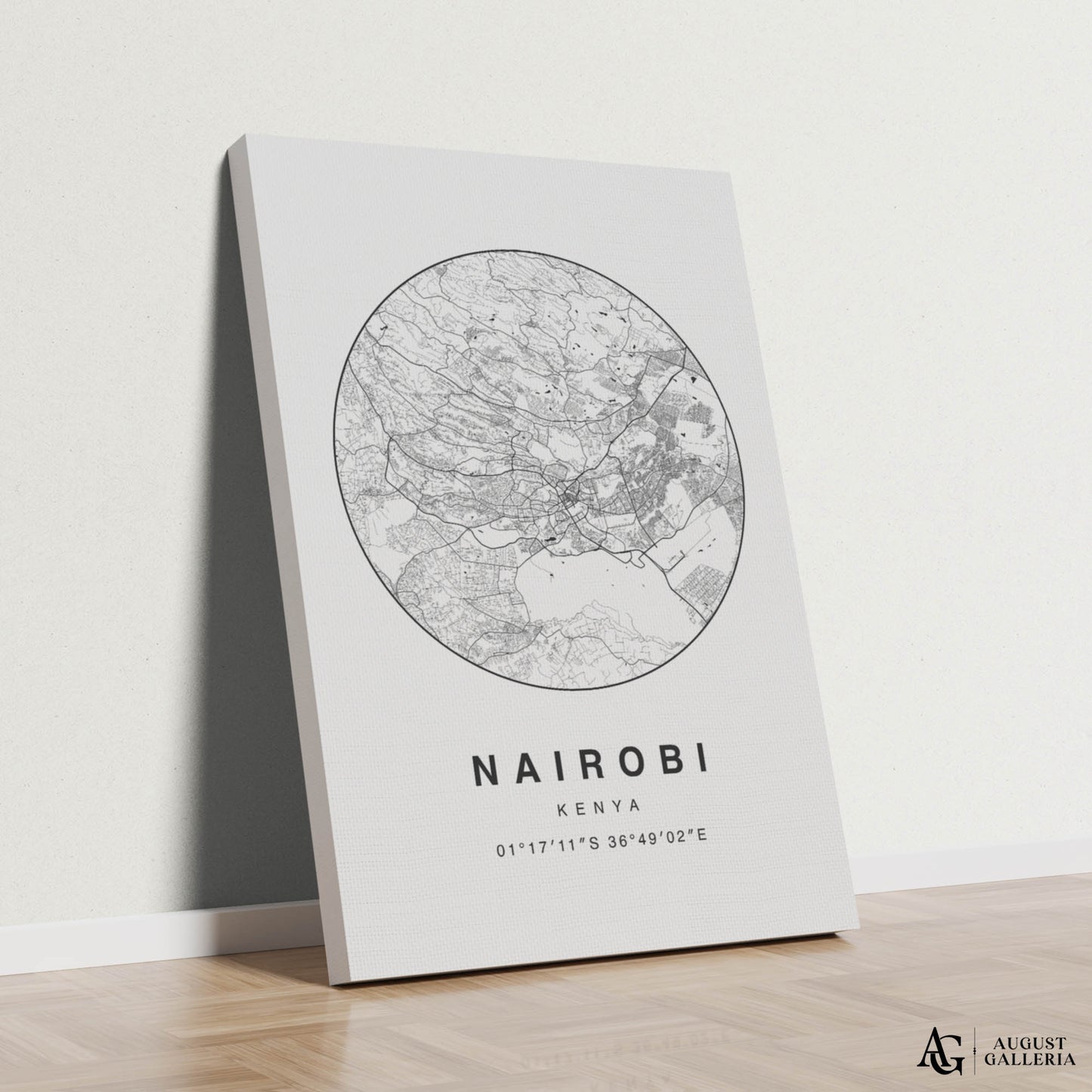 Nairobi Minimalist Map