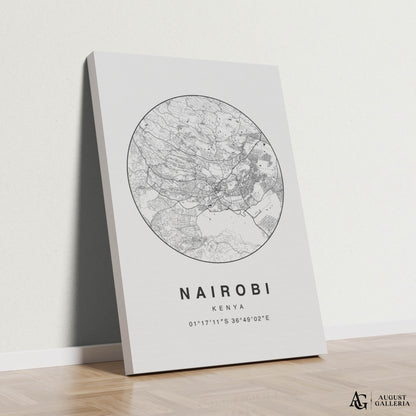 Nairobi Minimalist Map