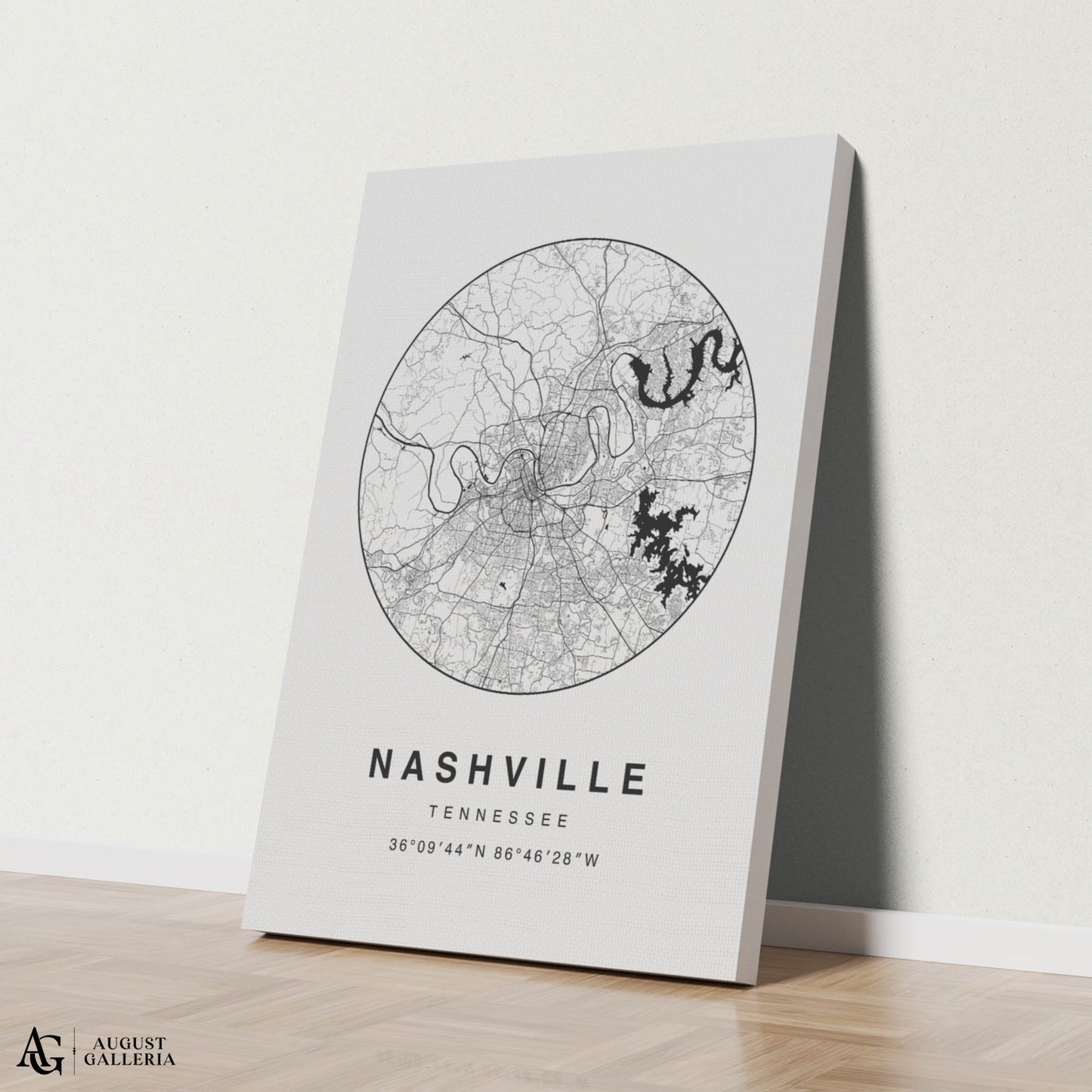 Nashville Minimalist Map