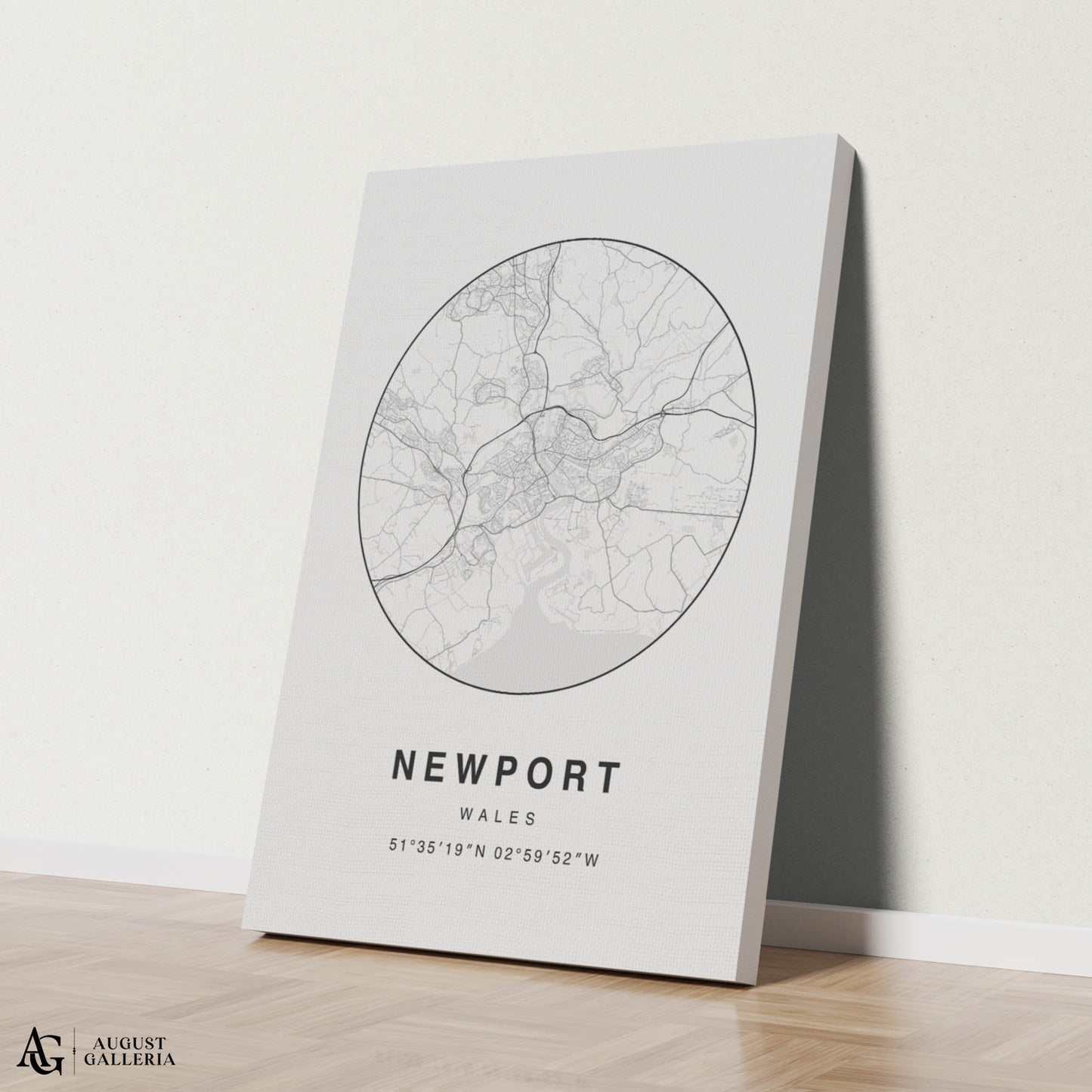Newport Minimalist Map