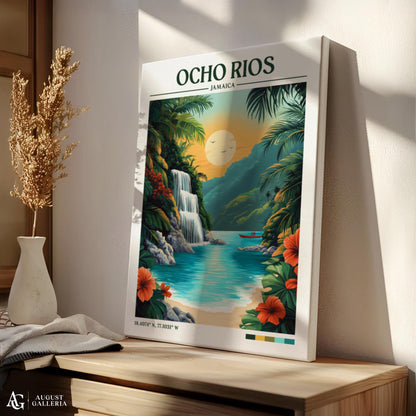 Ocho Rios Retro Travel Print