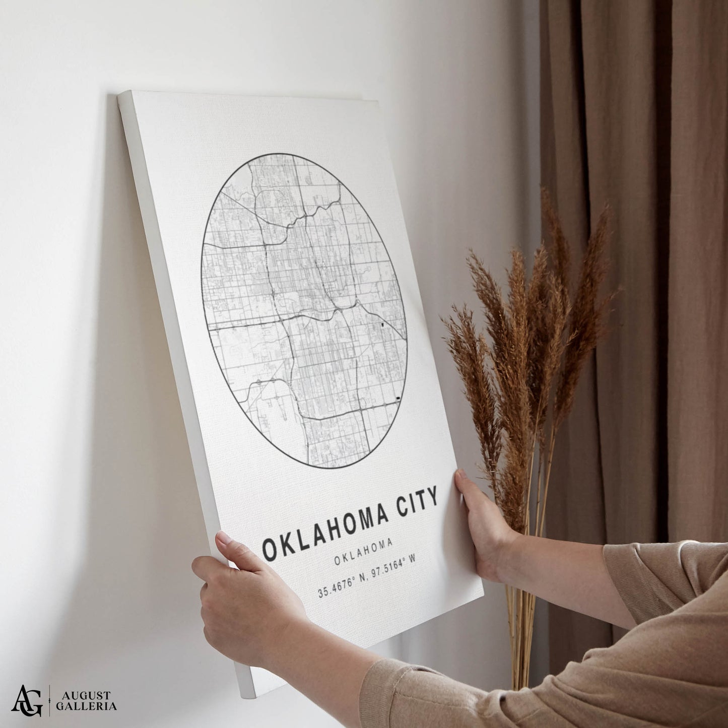 Oklahoma City Minimalist Map