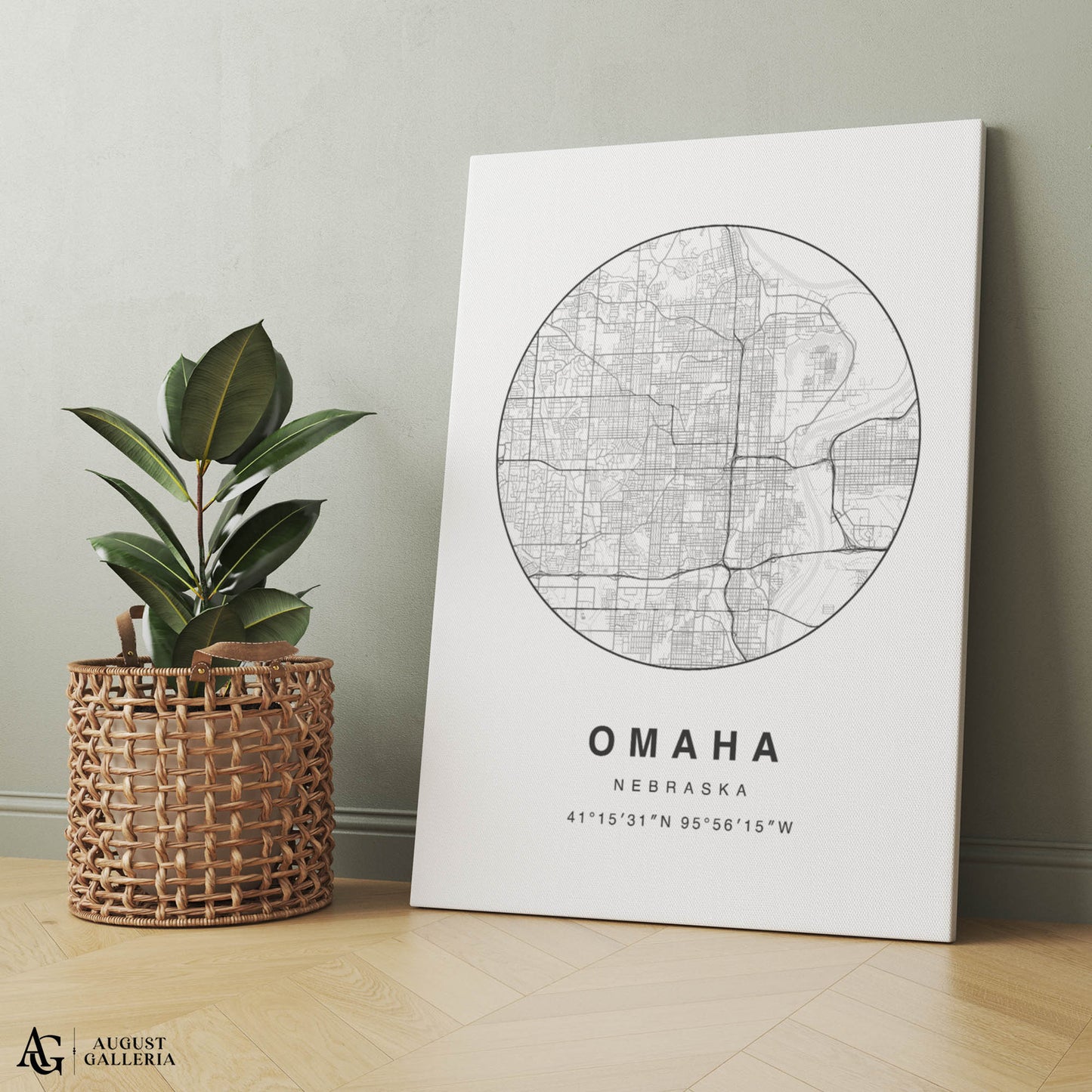 Omaha Minimalist Map