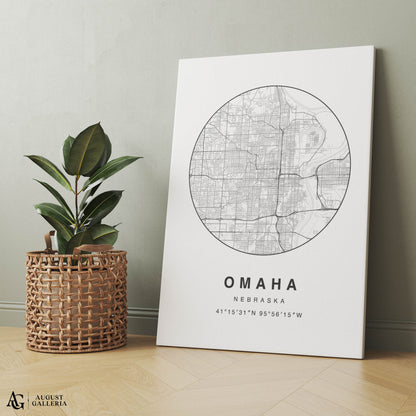 Omaha Minimalist Map