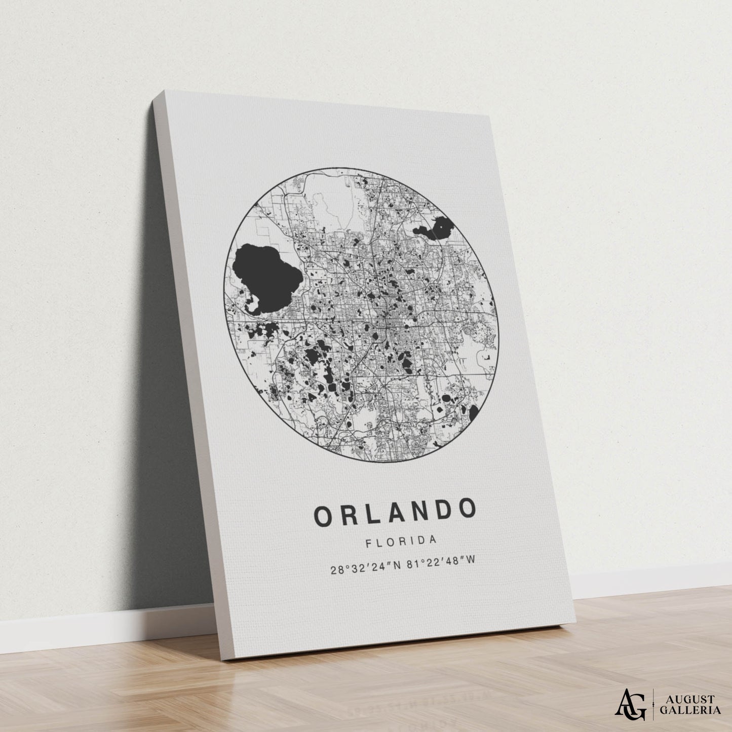 Orlando Minimalist Map