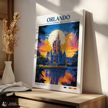 Orlando Florida Retro Travel Print