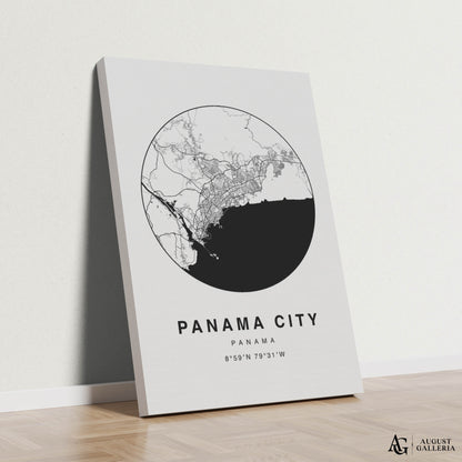 Panama City Minimalist Map