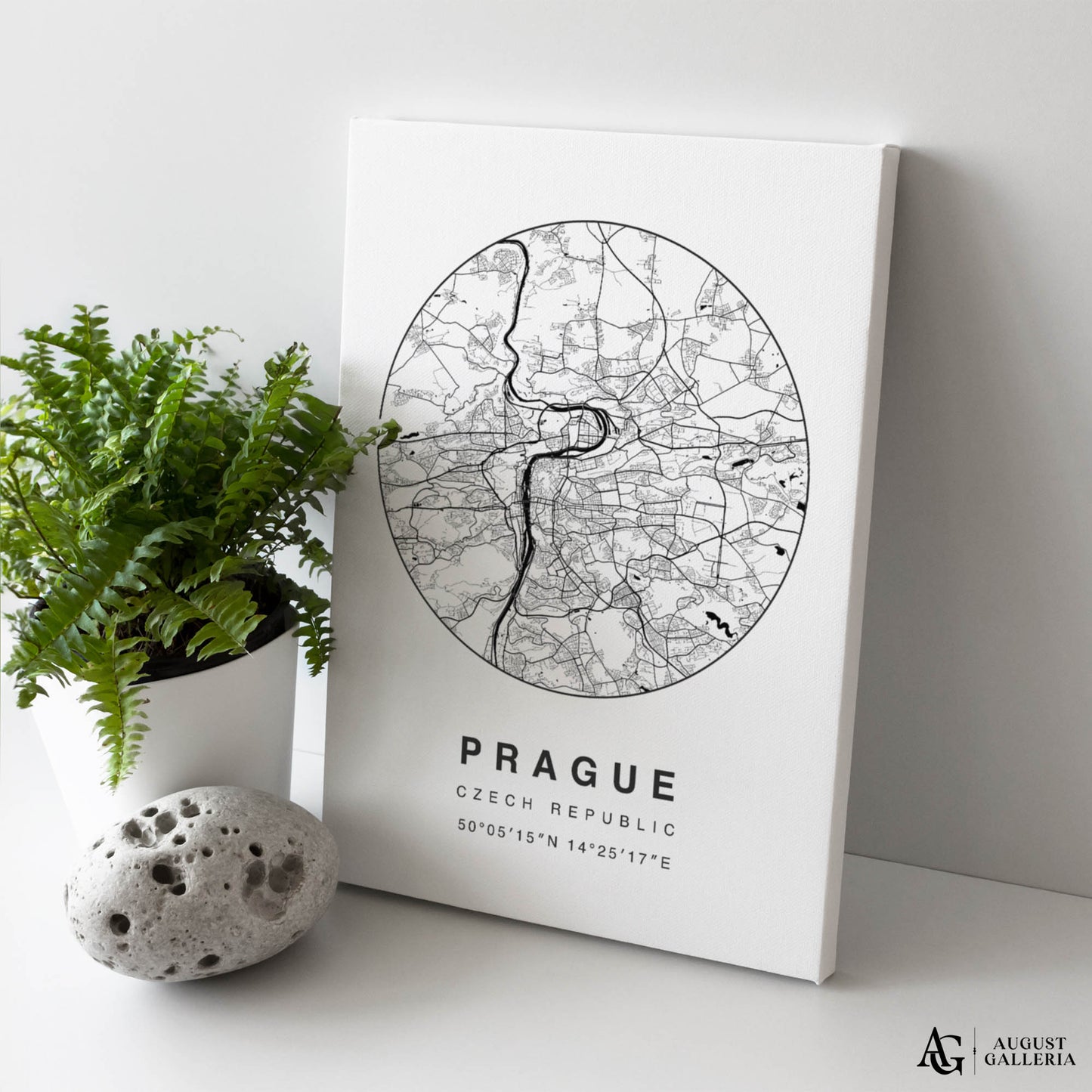 Prague Minimalist Map