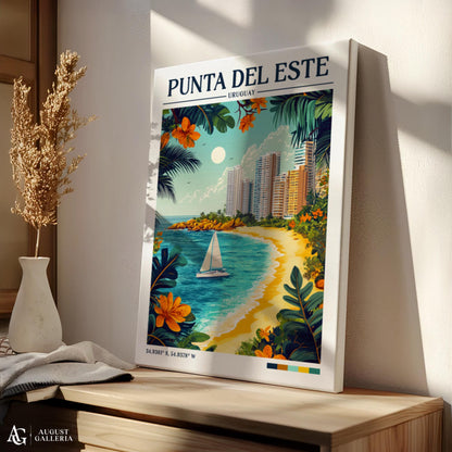 Punta del Este Retro Travel Print