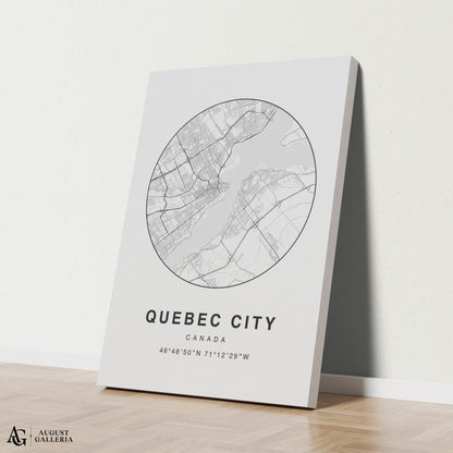 Quebec City Minimalist Map