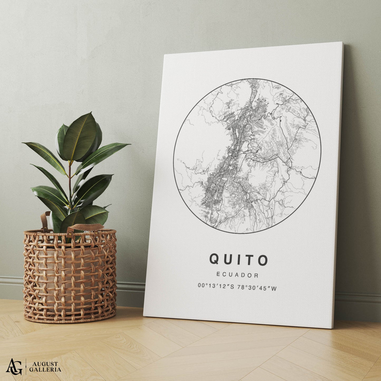 Quito Minimalist Map