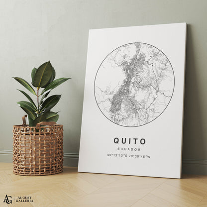 Quito Minimalist Map