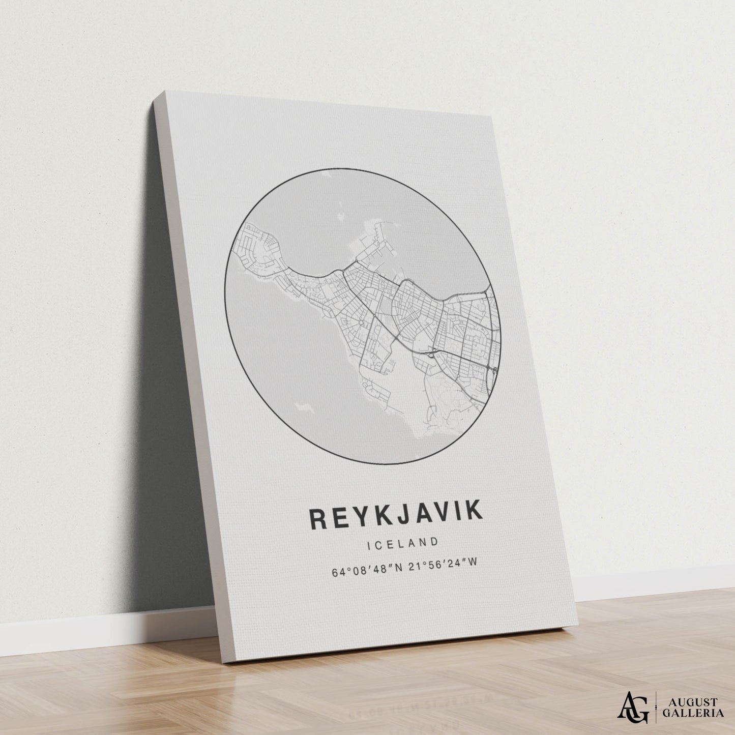 Reykjavik Minimalist Map