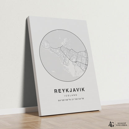 Reykjavik Minimalist Map