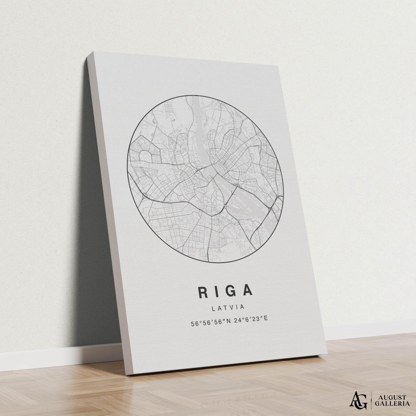 Riga Minimalist Map