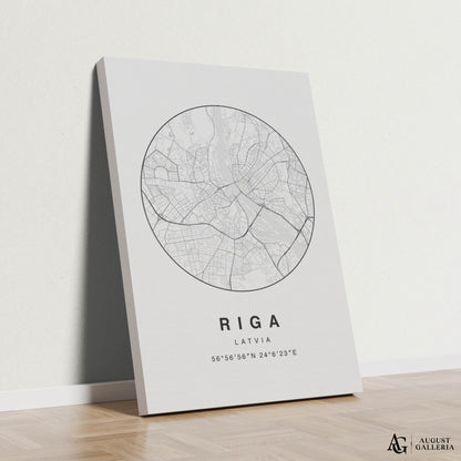 Riga Minimalist Map