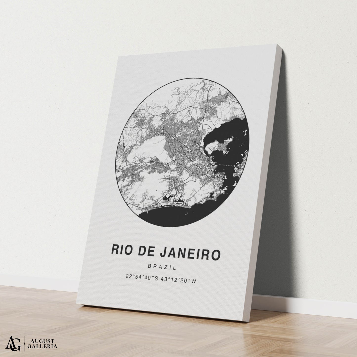 Rio de Janeiro Minimalist Map