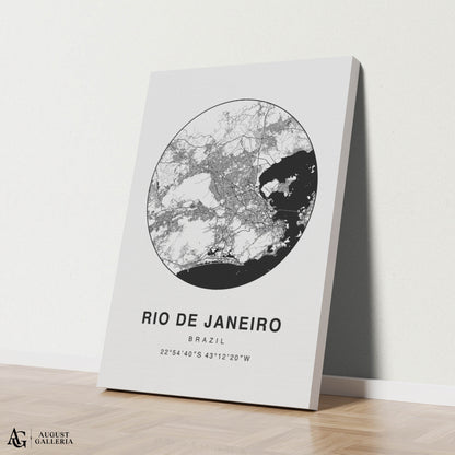 Rio de Janeiro Minimalist Map