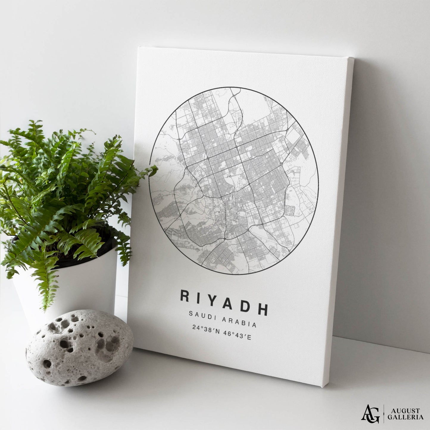 Riyadh Minimalist Map