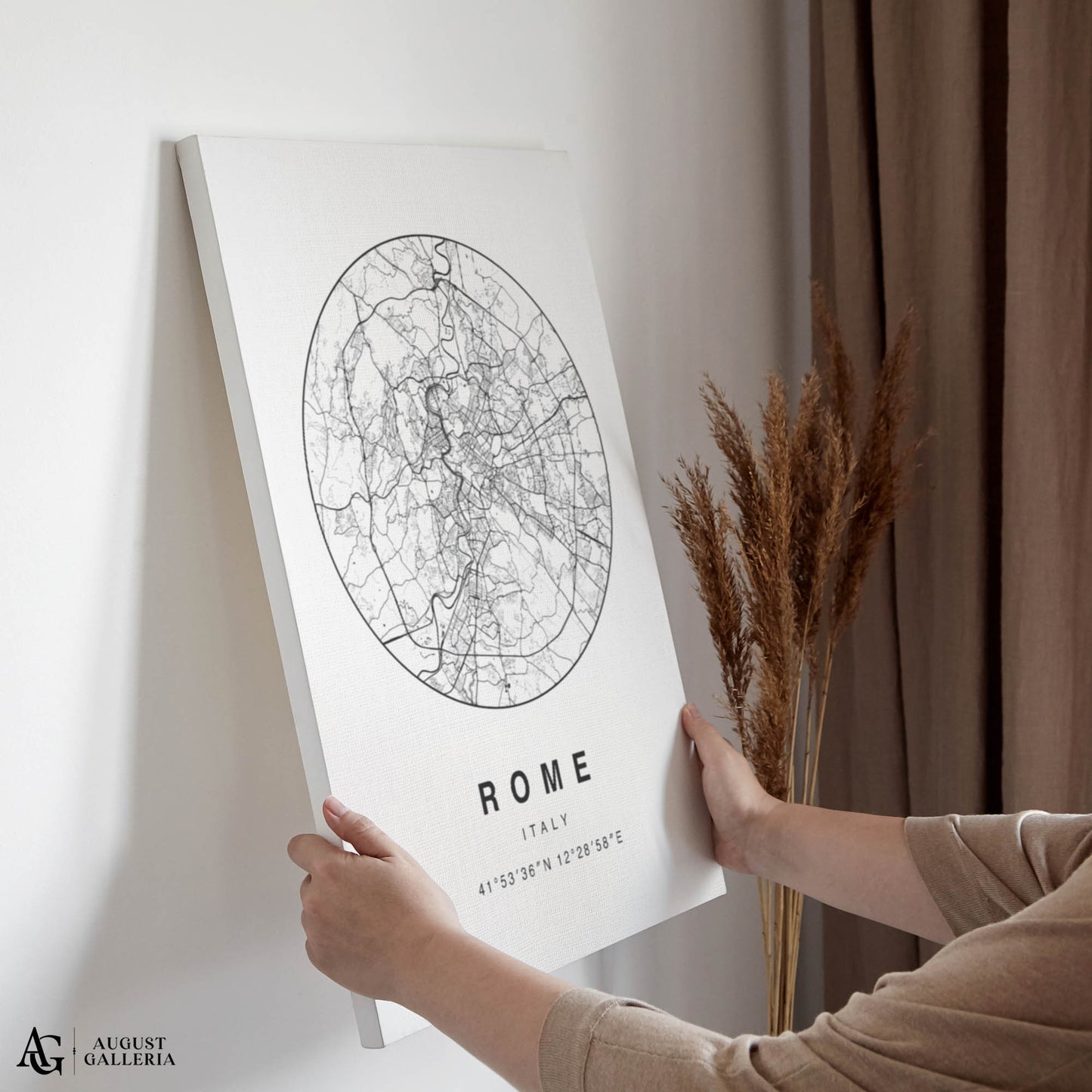 Rome Minimalist Map