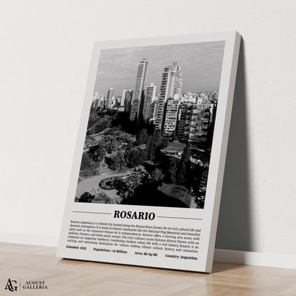 Rosario Black & White City Print