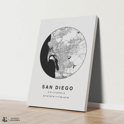 San Diego Minimalist Map