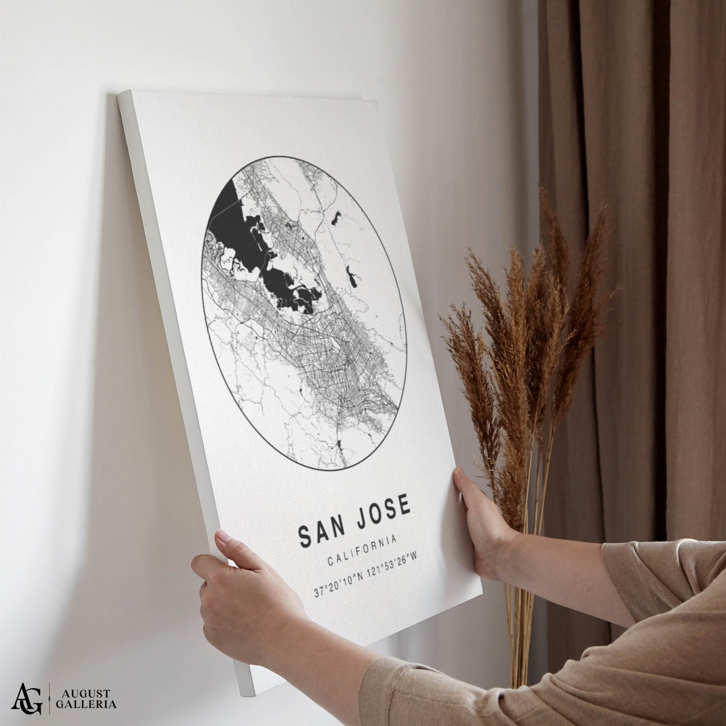 San Jose Minimalist Map