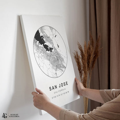 San Jose Minimalist Map