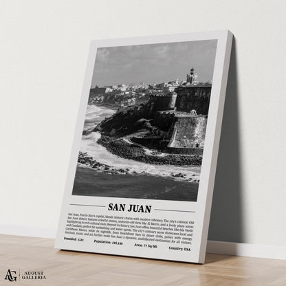 San Juan Black & White City Print