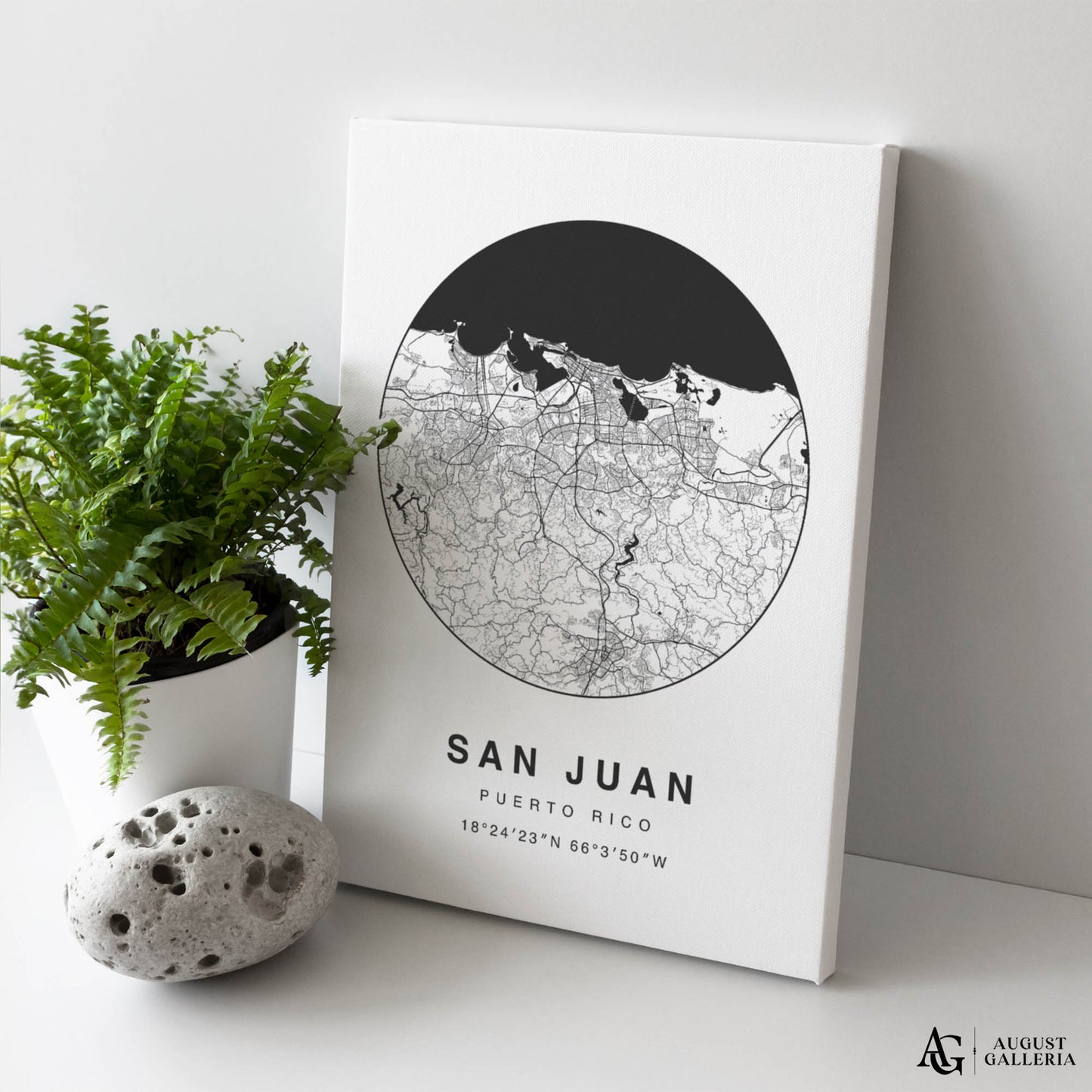 San Juan Minimalist Map