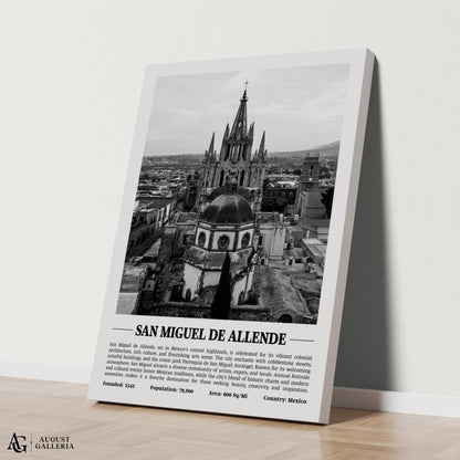 San Miguel de Allende Black & White City Print