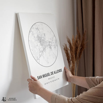 San Miguel de Allende Minimalist Map