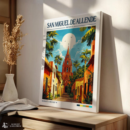 San Miguel de Allende Retro Travel Print