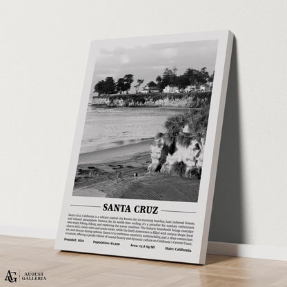 Santa Cruz Black & White City Print