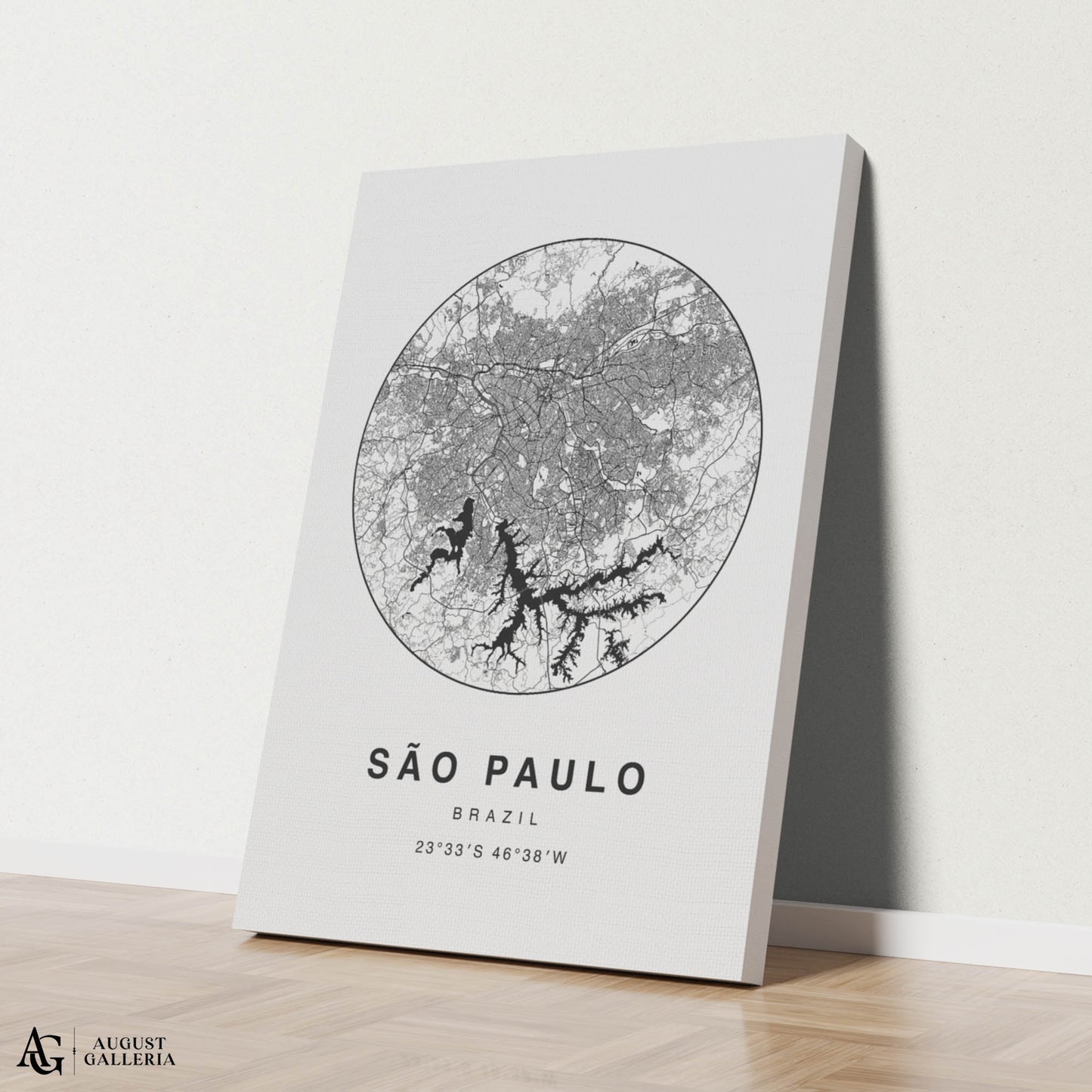 São Paulo Minimalist Map