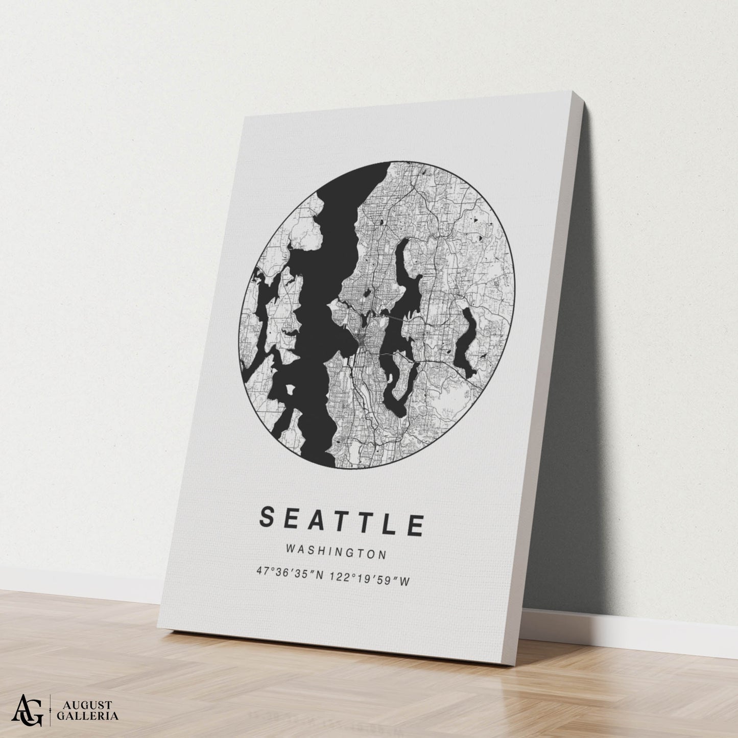 Seattle Minimalist Map