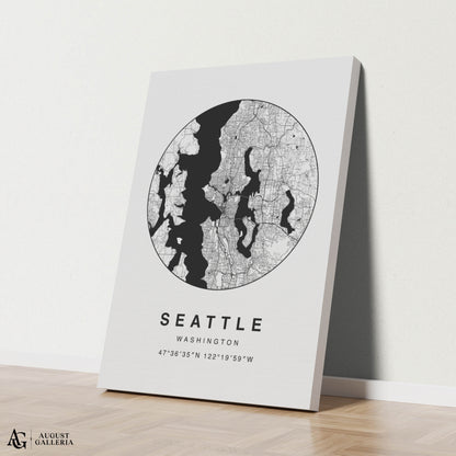Seattle Minimalist Map