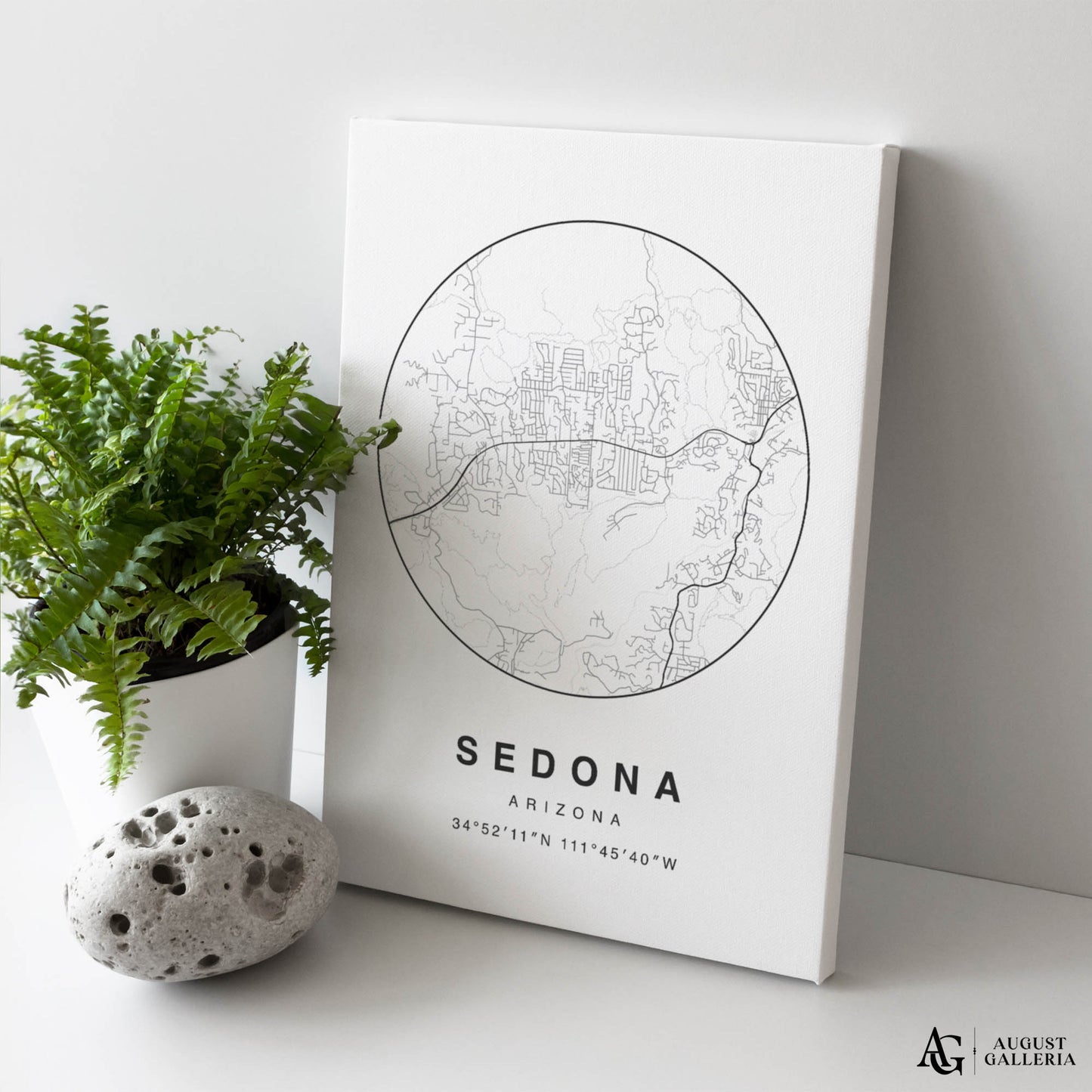 Sedona Minimalist Map