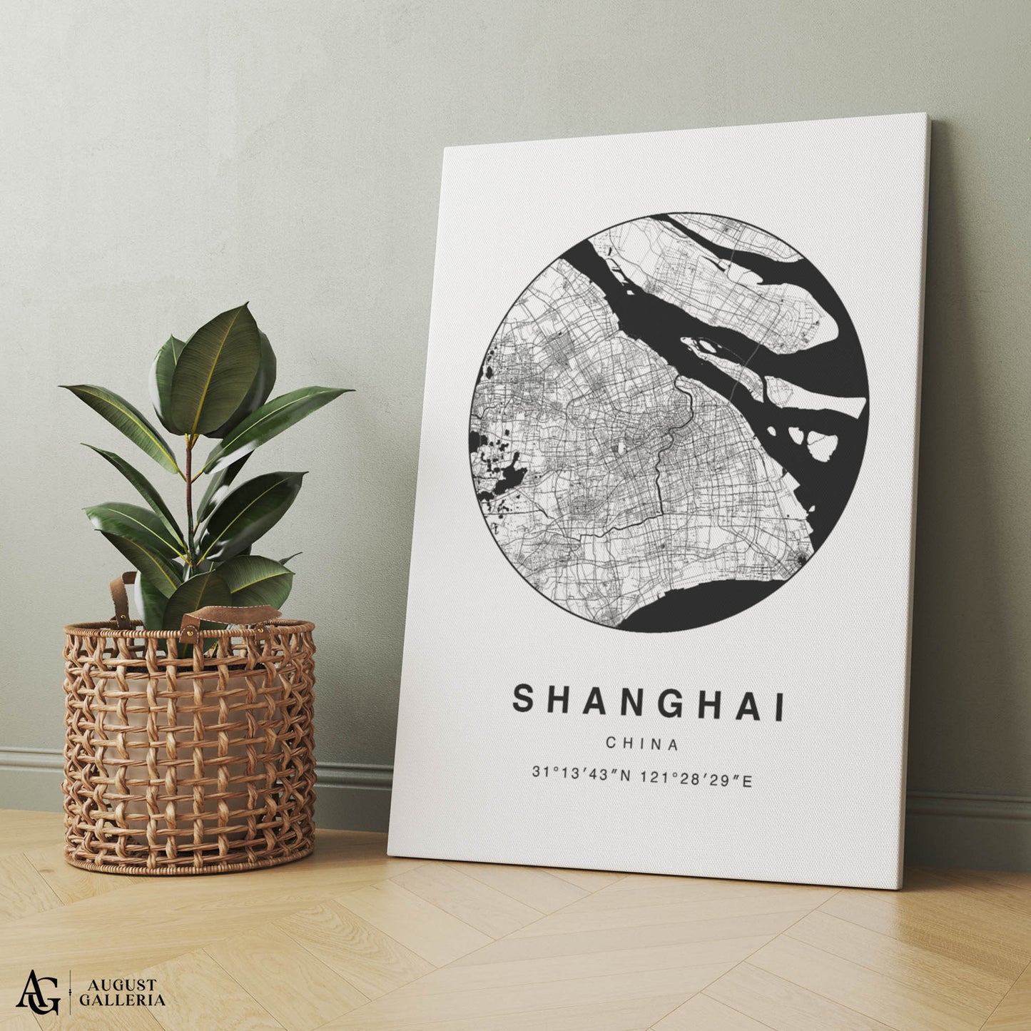 Shanghai Minimalist Map