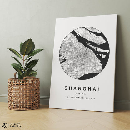 Shanghai Minimalist Map