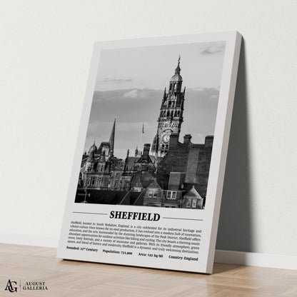 Sheffield Black & White City Print