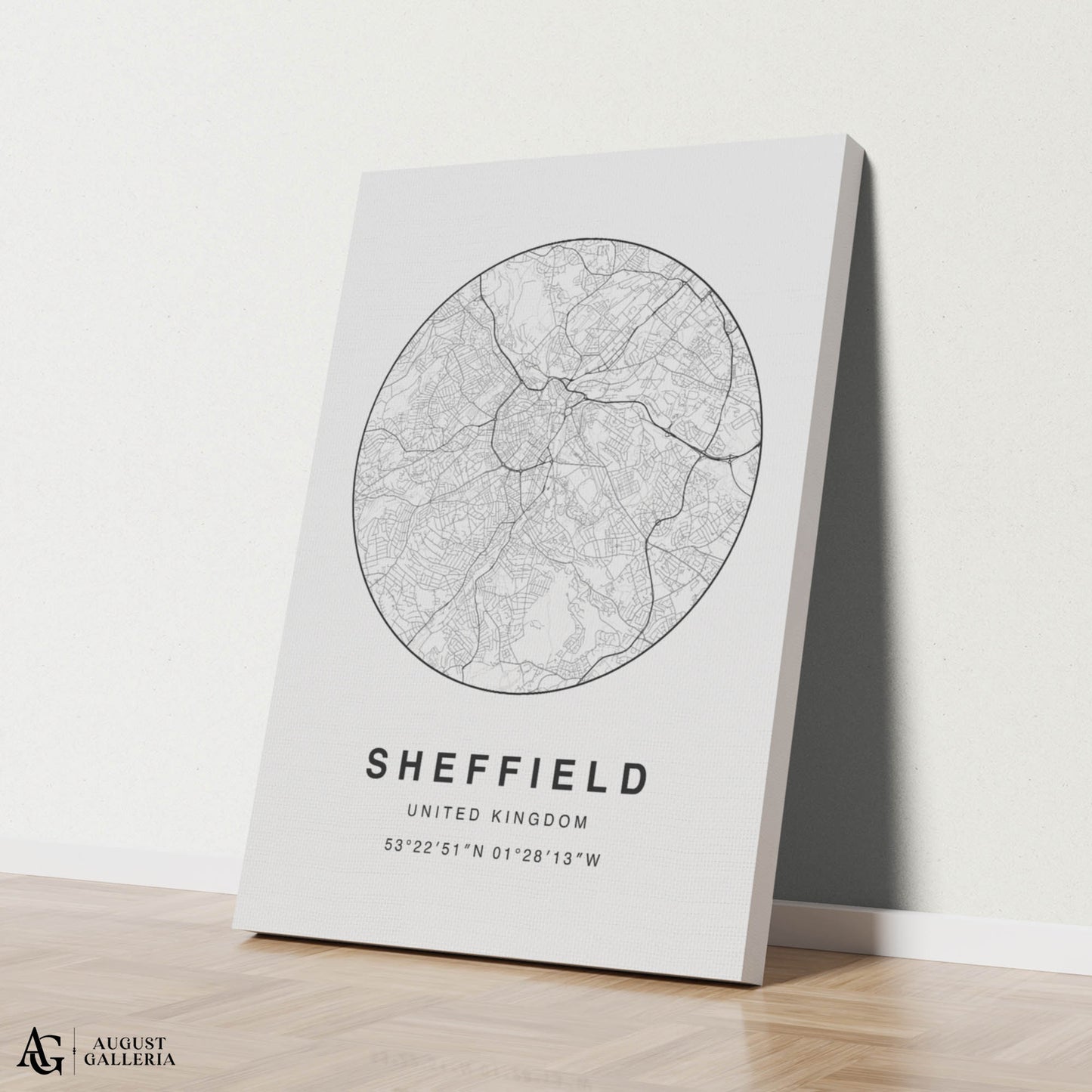 Sheffield Minimalist Map