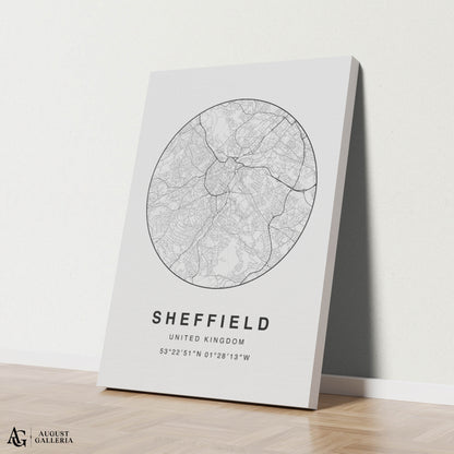 Sheffield Minimalist Map