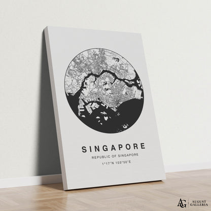 Singapore Minimalist Map