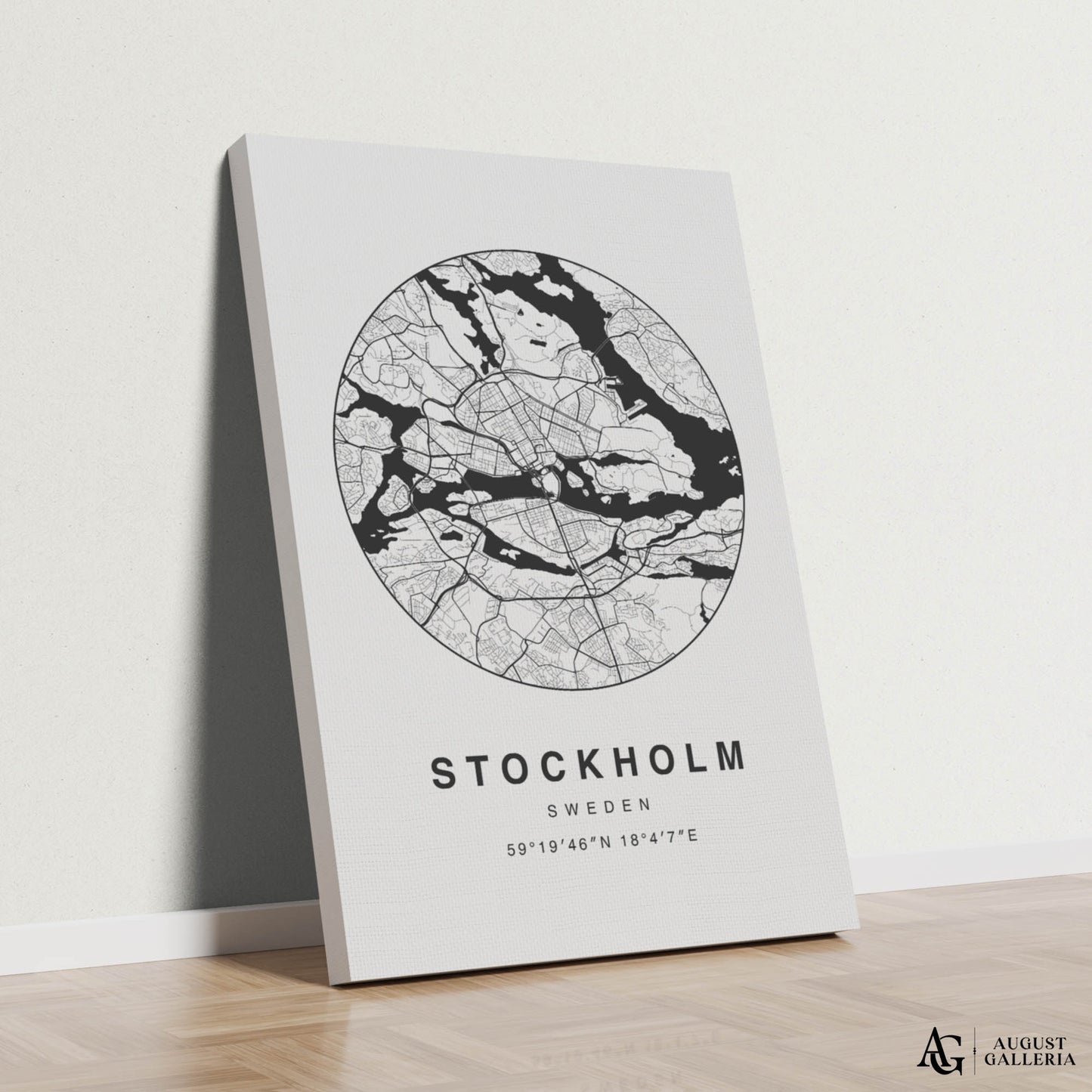 Stockholm Minimalist Map
