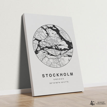 Stockholm Minimalist Map