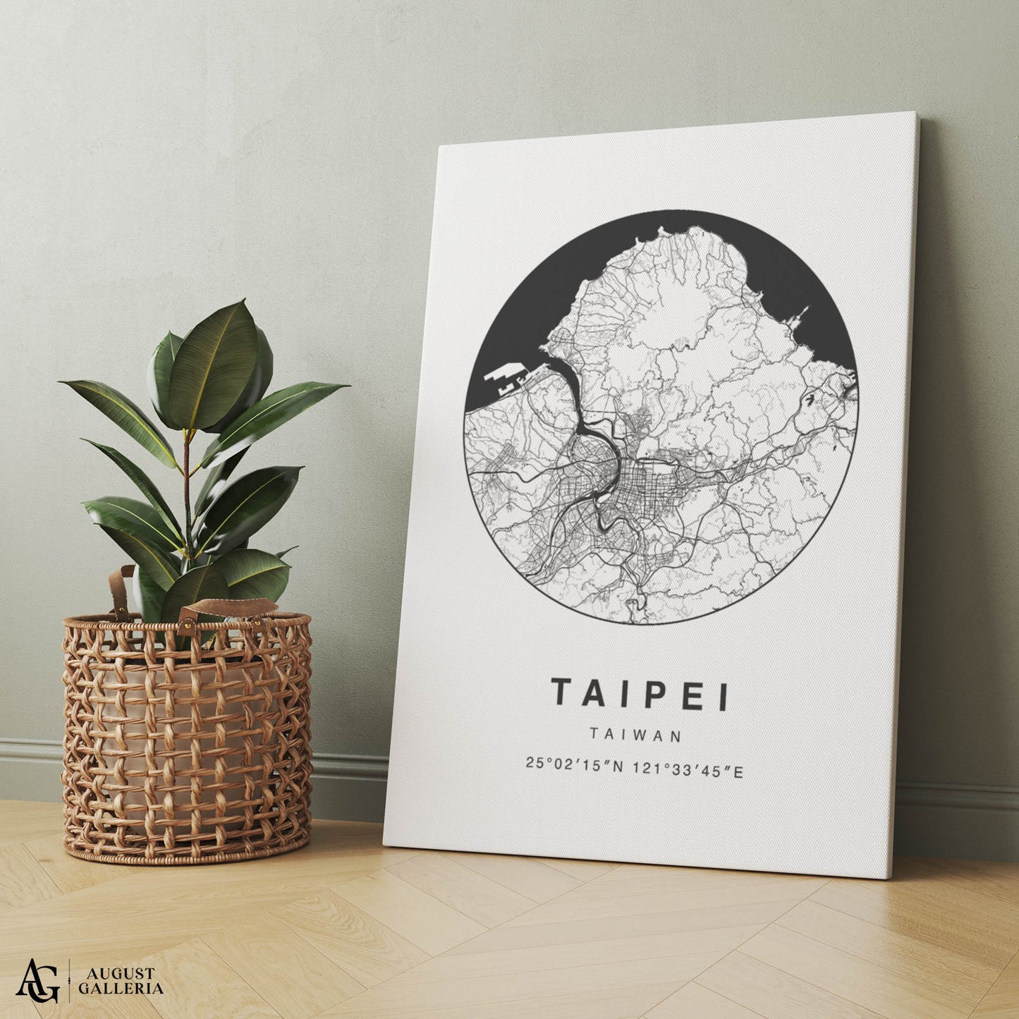 Taipei Minimalist Map