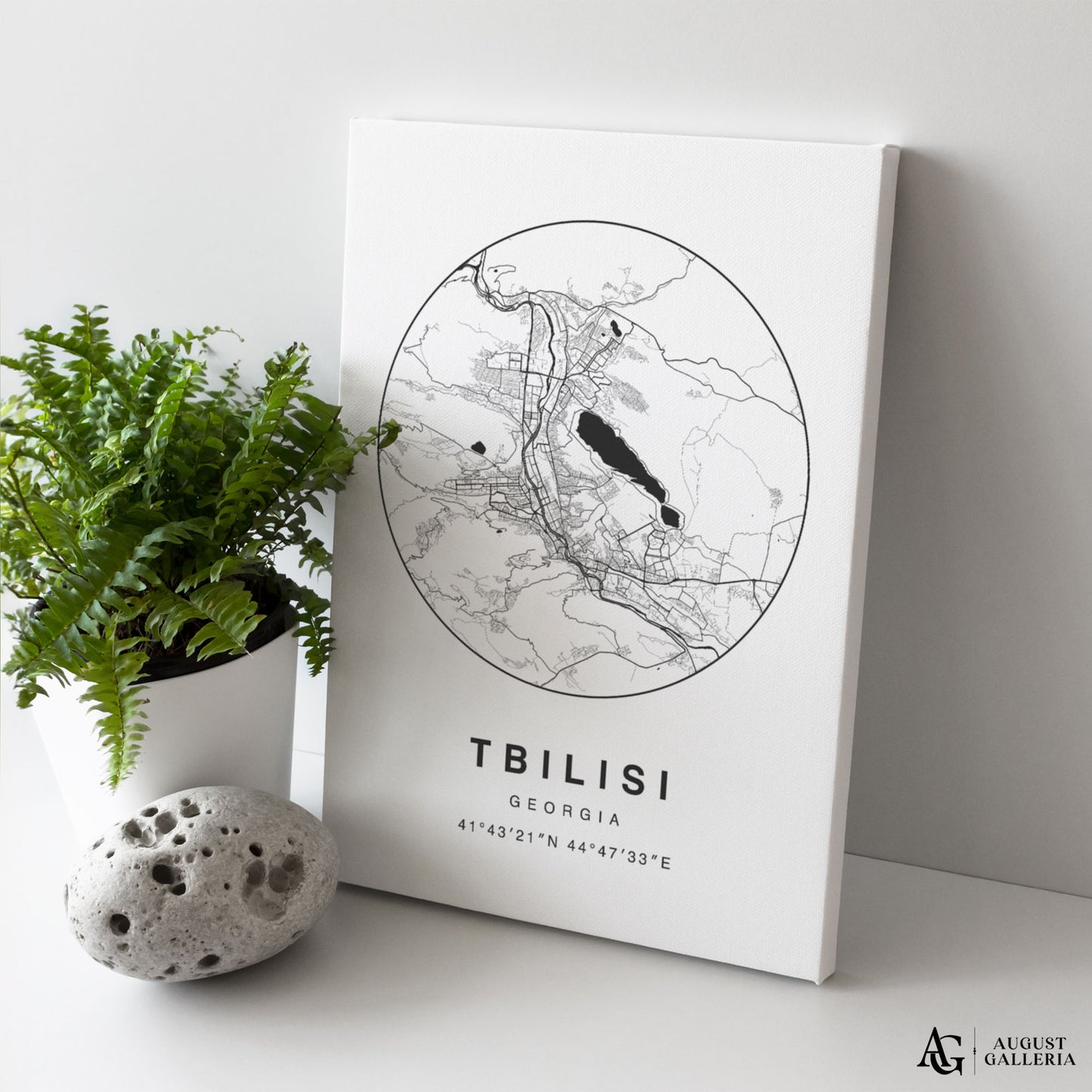 Tbilisi Minimalist Map