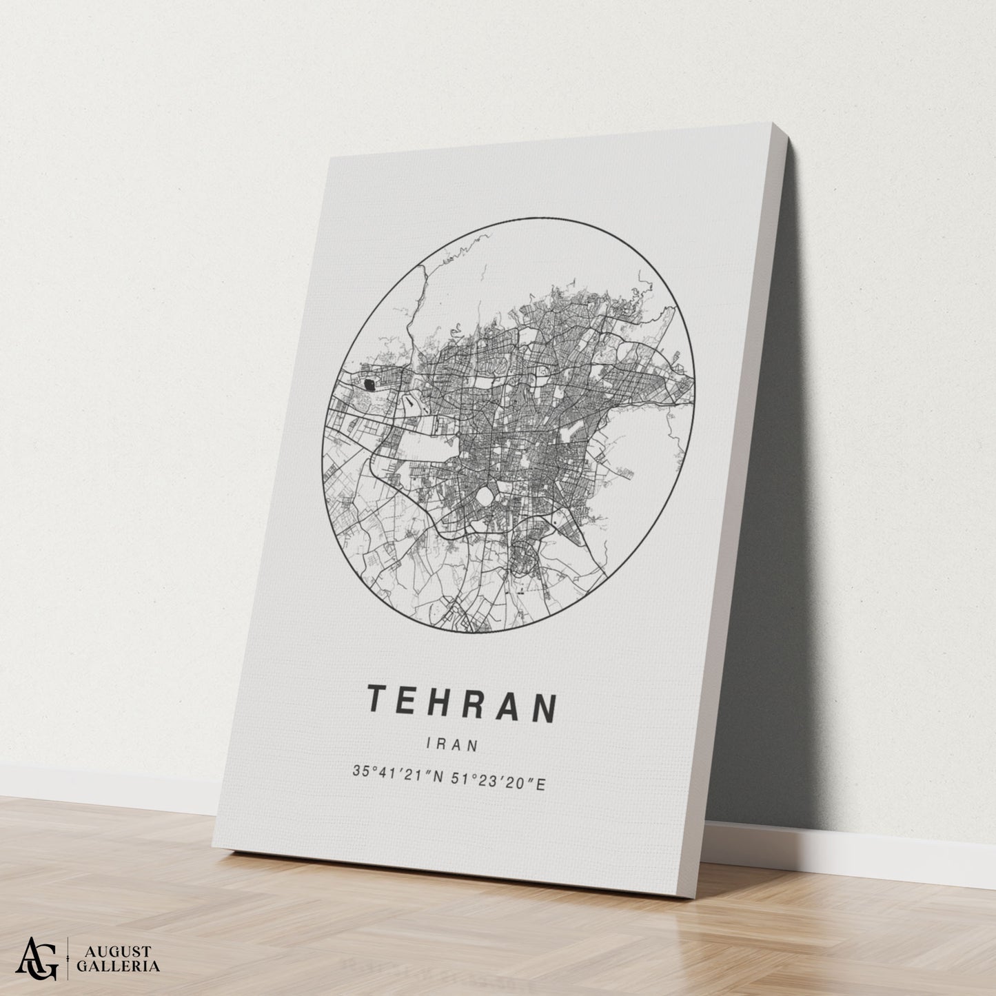 Tehran Minimalist Map