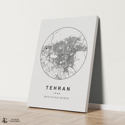 Tehran Minimalist Map